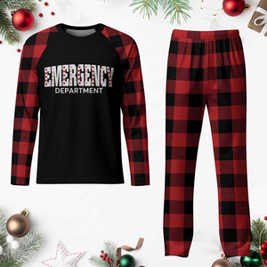 Emergency Department Plaid Pajama Set Cute ER Nurse Gift TS10 Buffalo Plaid Print Your Wear