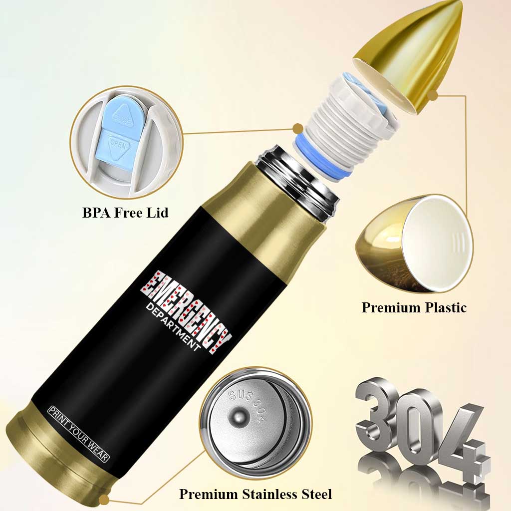 Emergency Department Bullet Tumbler Cute ER Nurse Gift TS10 Print Your Wear