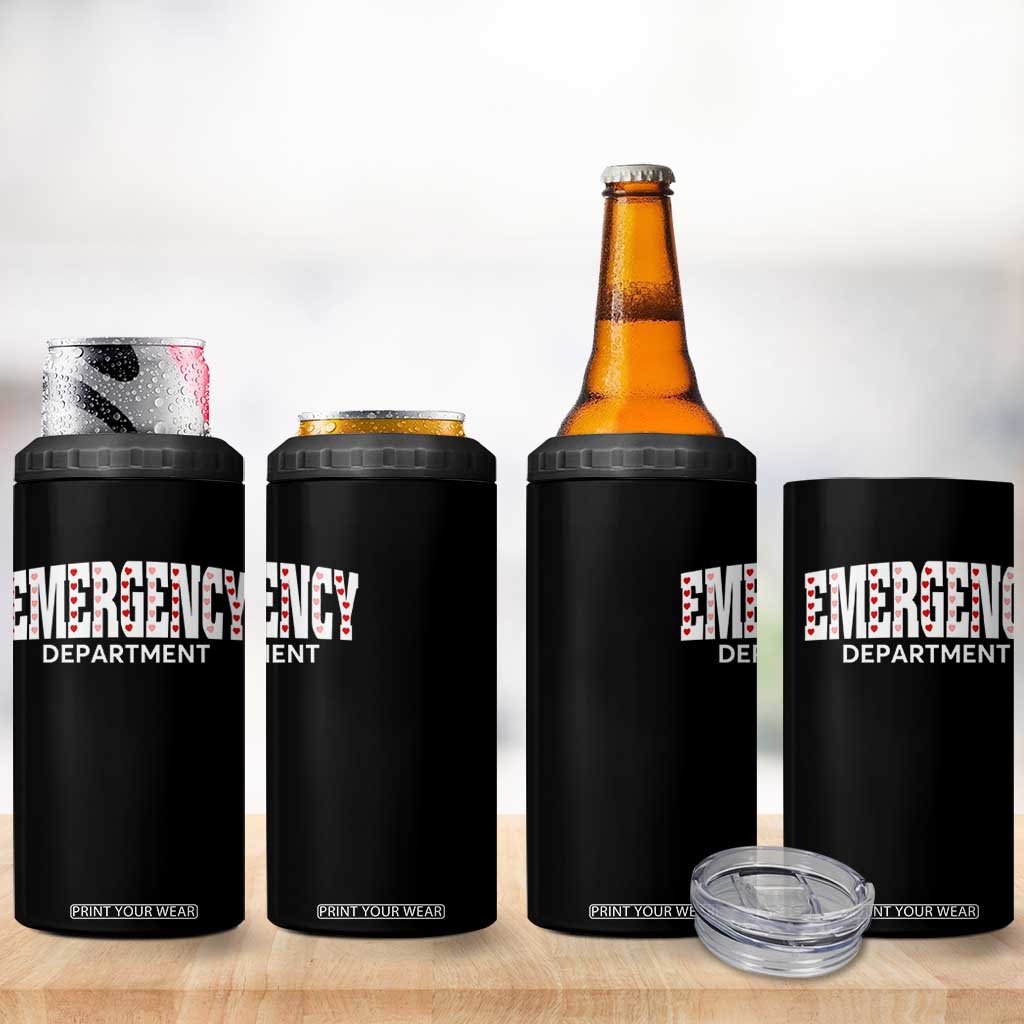 Emergency Department 4 in 1 Can Cooler Tumbler Cute ER Nurse Gift TS10 Print Your Wear