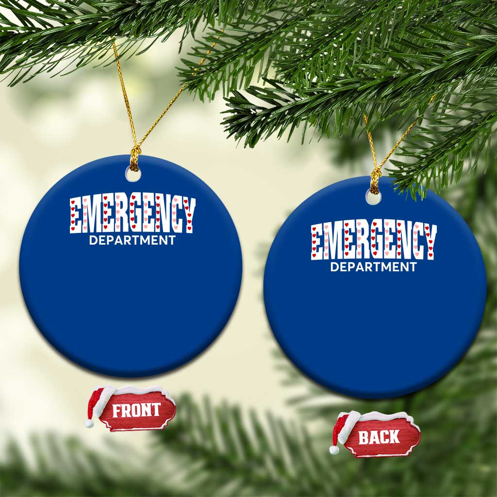 Emergency Department Ceramic Ornament Cute ER Nurse Gift TS10 1pc Blue Print Your Wear