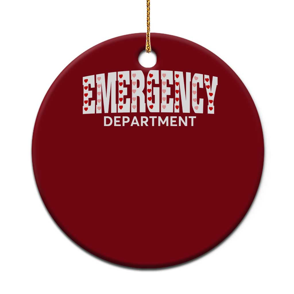 Emergency Department Ceramic Ornament Cute ER Nurse Gift TS10 1pc Red Print Your Wear