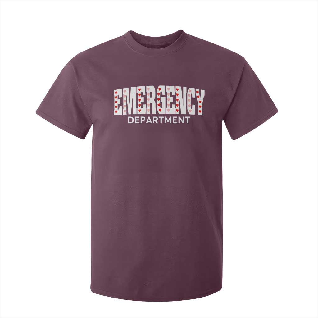 Emergency Department T Shirt For Kid Cute ER Nurse Gift TS10 Maroon Print Your Wear