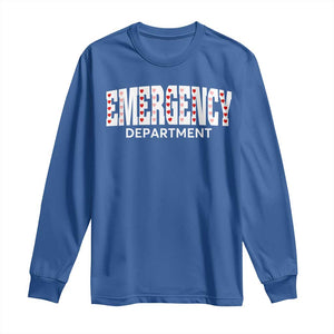 Emergency Department Long Sleeve Shirt Cute ER Nurse Gift TS10 Royal Blue Print Your Wear