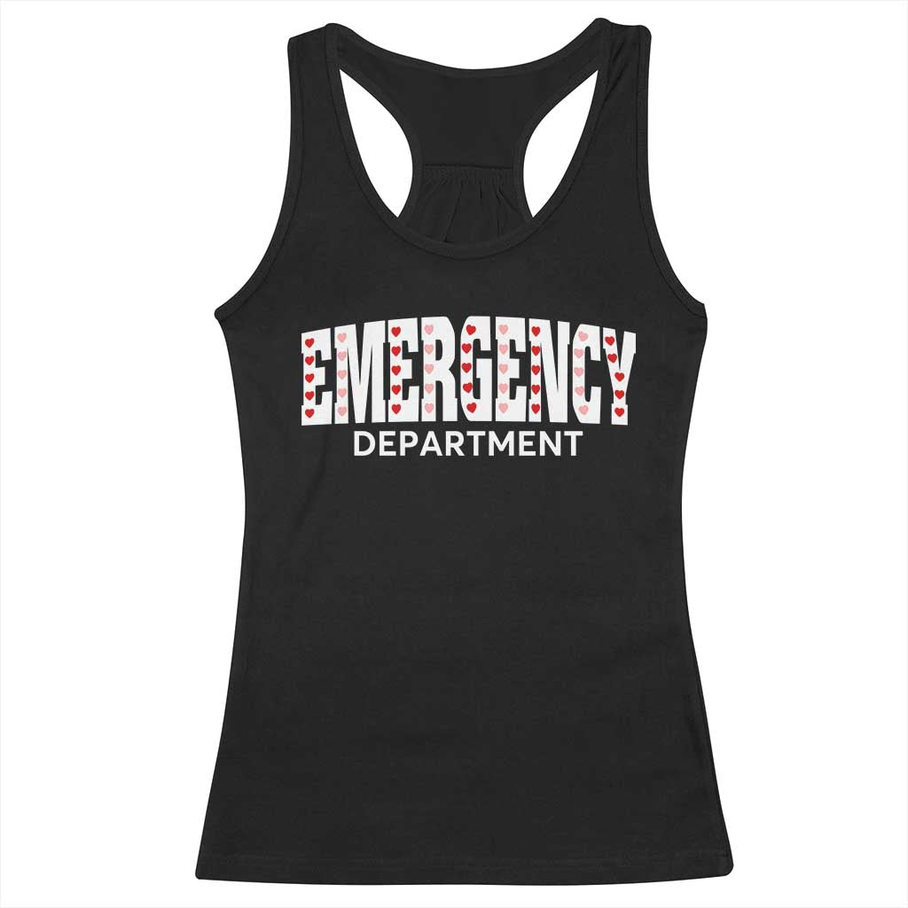 Emergency Department Racerback Tank Top Cute ER Nurse Gift TS10 Black Print Your Wear
