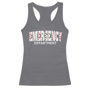 Emergency Department Racerback Tank Top Cute ER Nurse Gift TS10 Charcoal Print Your Wear