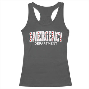 Emergency Department Racerback Tank Top Cute ER Nurse Gift TS10 Dark Heather Print Your Wear