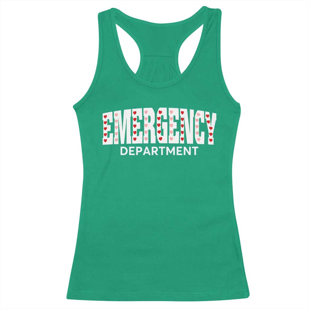 Emergency Department Racerback Tank Top Cute ER Nurse Gift TS10 Irish Green Print Your Wear