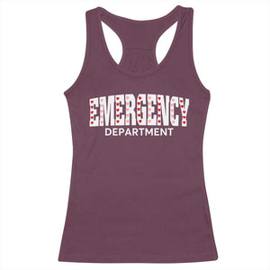 Emergency Department Racerback Tank Top Cute ER Nurse Gift TS10 Maroon Print Your Wear