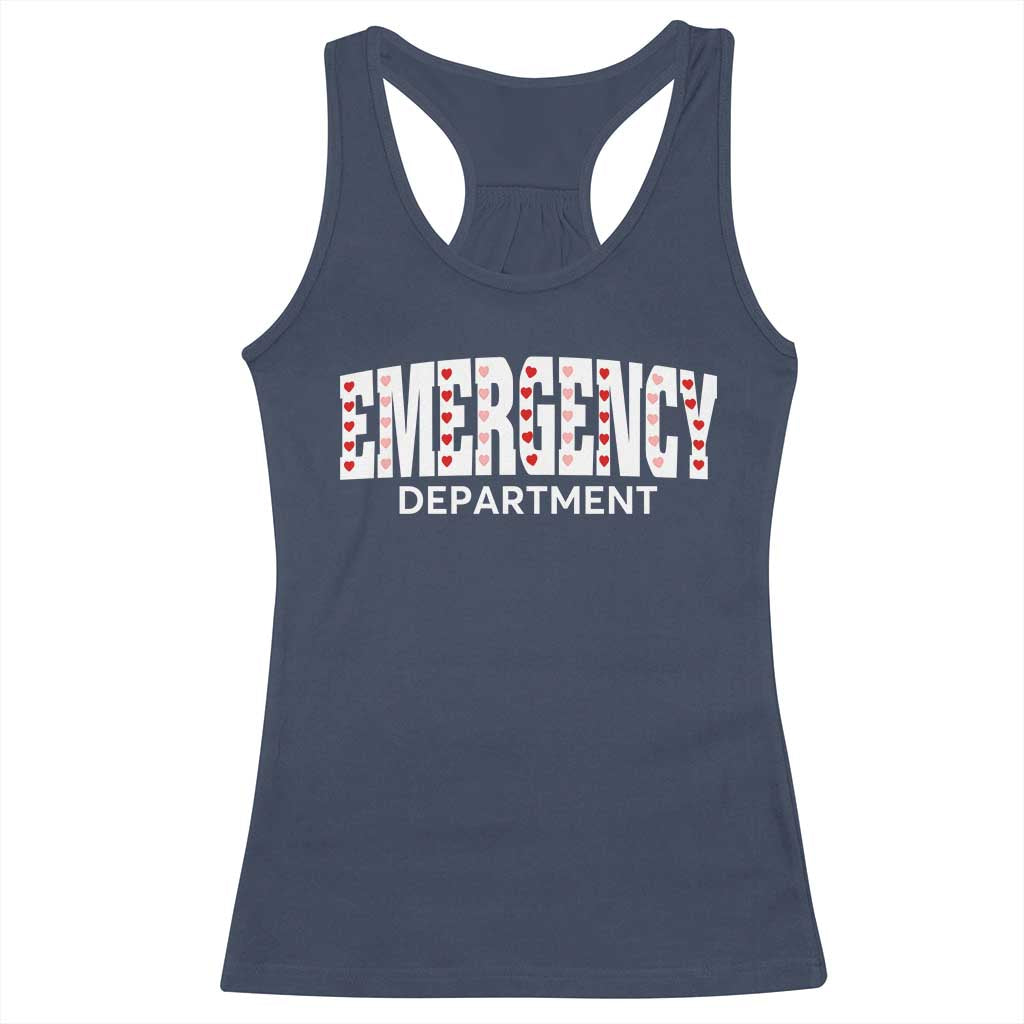Emergency Department Racerback Tank Top Cute ER Nurse Gift TS10 Navy Print Your Wear