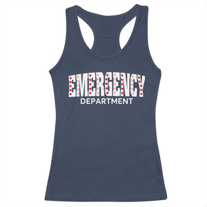 Emergency Department Racerback Tank Top Cute ER Nurse Gift TS10 Navy Print Your Wear