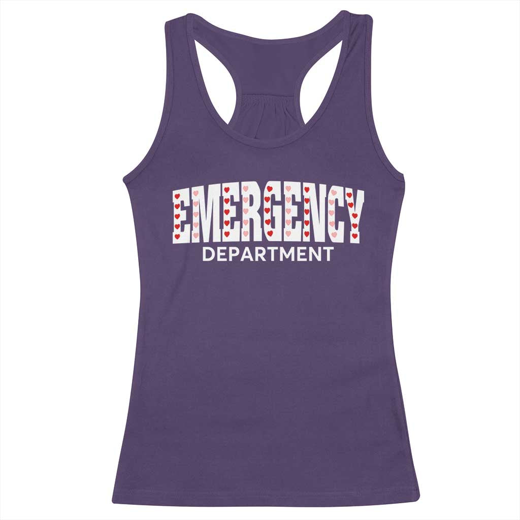 Emergency Department Racerback Tank Top Cute ER Nurse Gift TS10 Purple Print Your Wear