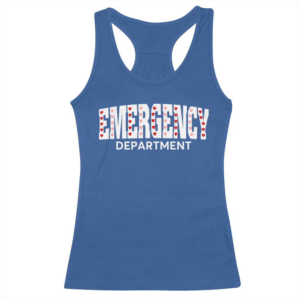 Emergency Department Racerback Tank Top Cute ER Nurse Gift TS10 Royal Blue Print Your Wear