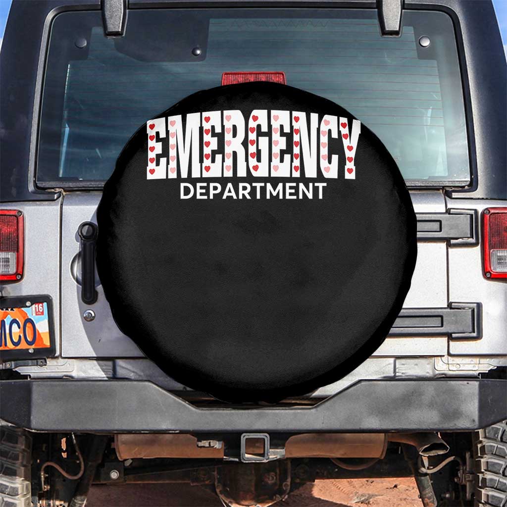 Emergency Department Spare Tire Cover Cute ER Nurse Gift TS10 No hole Black Print Your Wear
