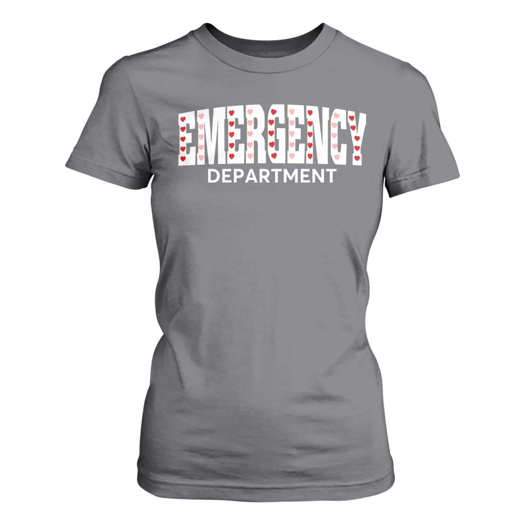 Emergency Department T Shirt For Women Cute ER Nurse Gift TS10 Charcoal Print Your Wear