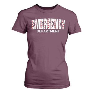Emergency Department T Shirt For Women Cute ER Nurse Gift TS10 Maroon Print Your Wear