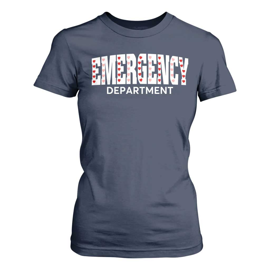 Emergency Department T Shirt For Women Cute ER Nurse Gift TS10 Navy Print Your Wear