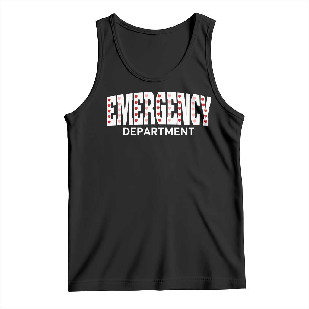Emergency Department Tank Top Cute ER Nurse Gift TS10 Black Print Your Wear
