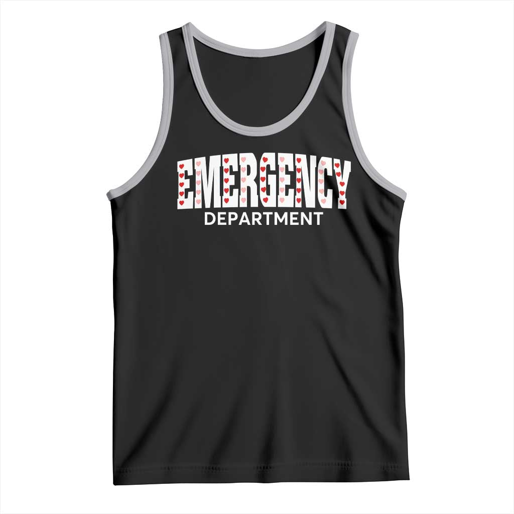 Emergency Department Tank Top Cute ER Nurse Gift TS10 Black Athletic Heather Print Your Wear