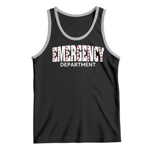 Emergency Department Tank Top Cute ER Nurse Gift TS10 Black Athletic Heather Print Your Wear