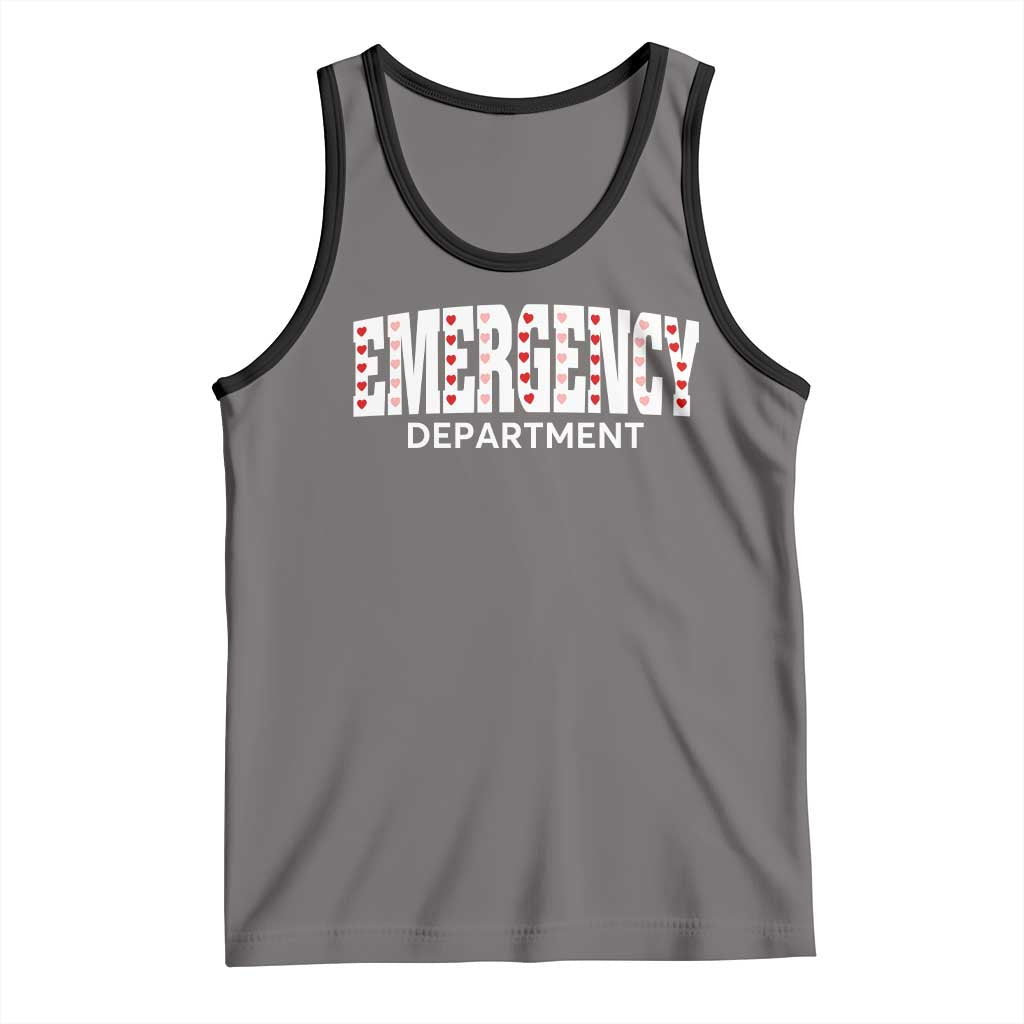 Emergency Department Tank Top Cute ER Nurse Gift TS10 Deep Heather Black Print Your Wear