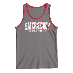 Emergency Department Tank Top Cute ER Nurse Gift TS10 Deep Heather Red Print Your Wear