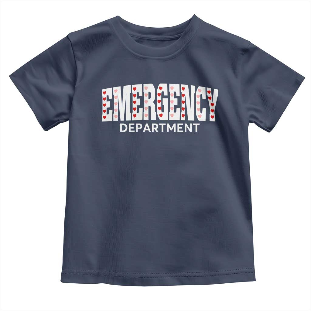 Emergency Department Toddler T Shirt Cute ER Nurse Gift TS10 Navy Print Your Wear