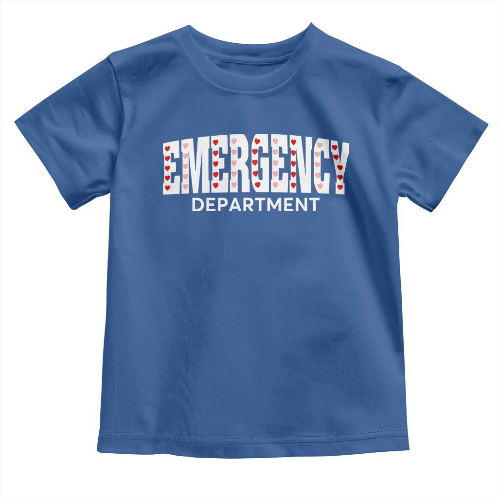 Emergency Department Toddler T Shirt Cute ER Nurse Gift TS10 Royal Blue Print Your Wear