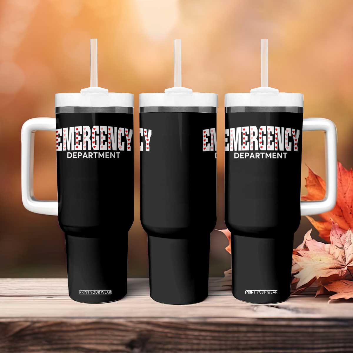 Emergency Department Tumbler With Handle Cute ER Nurse Gift TS10 Print Your Wear