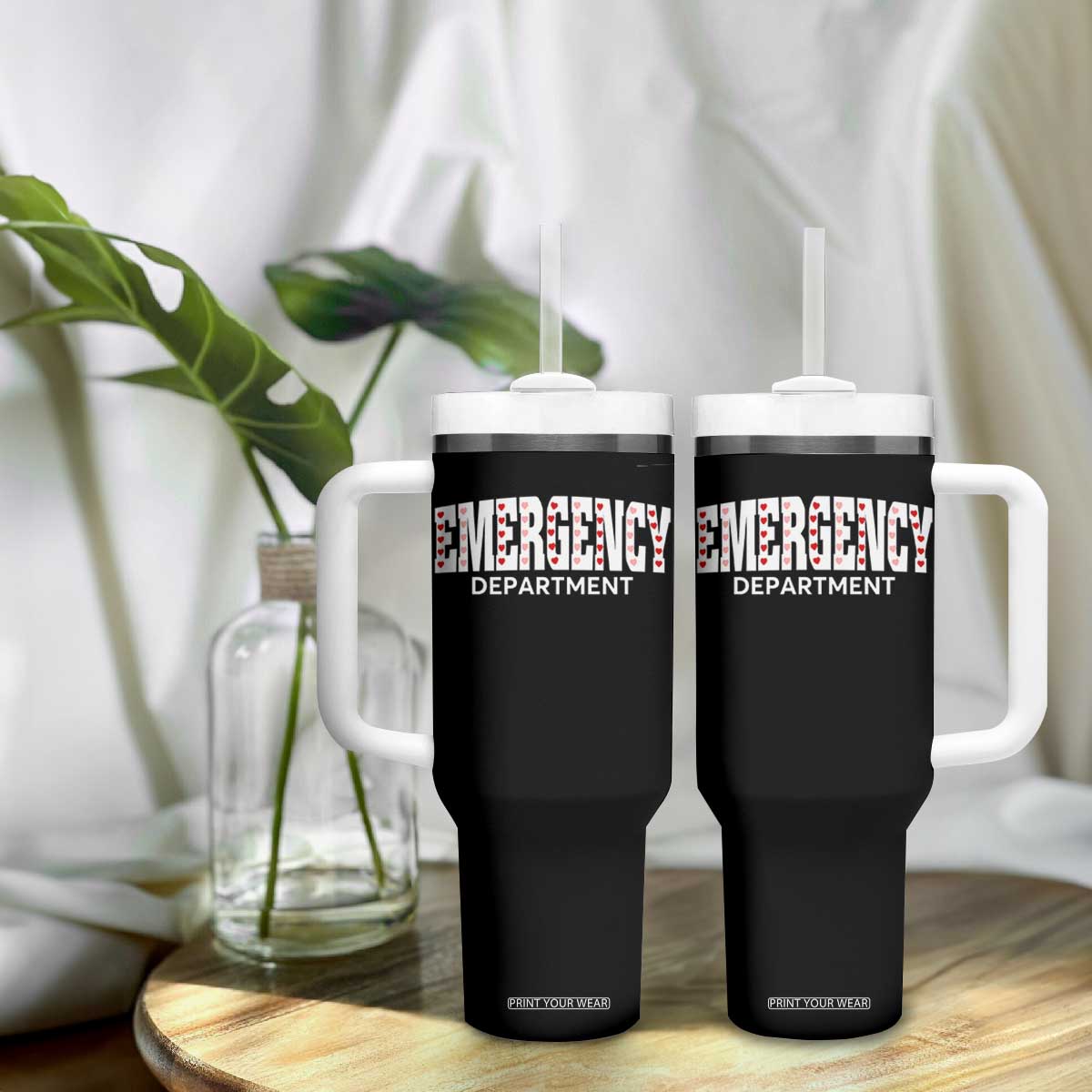 Emergency Department Tumbler With Handle Cute ER Nurse Gift TS10 Print Your Wear