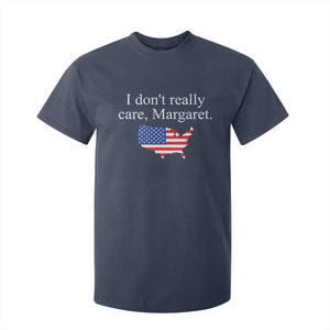 I Don't Really Care Margaret Vice President Jd Vance T Shirt For Kid USA Flag TS10 Navy Print Your Wear