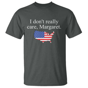 I Don't Really Care Margaret Vice President Jd Vance T Shirt USA Flag TS10 Dark Heather Print Your Wear