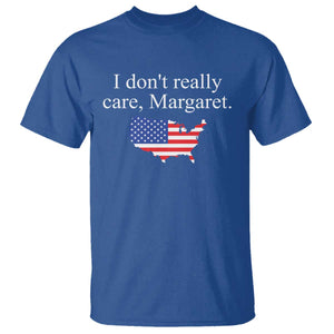 I Don't Really Care Margaret Vice President Jd Vance T Shirt USA Flag TS10 Royal Blue Print Your Wear