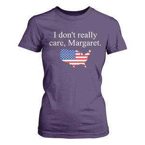 I Don't Really Care Margaret Vice President Jd Vance T Shirt For Women USA Flag TS10 Purple Print Your Wear