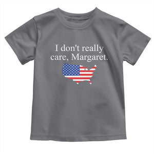 I Don't Really Care Margaret Vice President Jd Vance Toddler T Shirt USA Flag TS10 Charcoal Print Your Wear