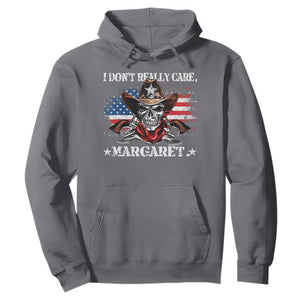 Vice President Jd Vance Hoodie Cowboy Skull American Flag I Don't Really Care Margaret TS10 Charcoal Print Your Wear
