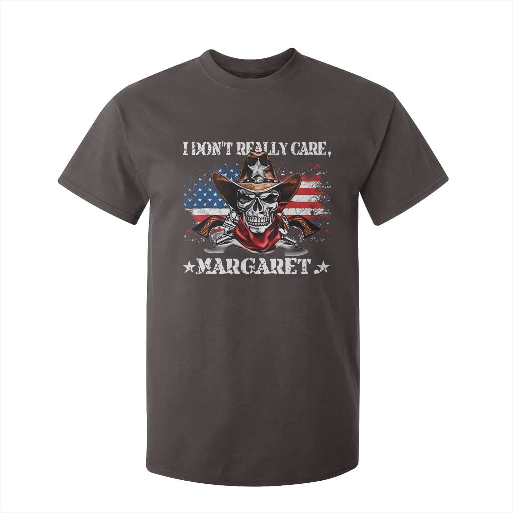 Vice President Jd Vance T Shirt For Kid Cowboy Skull American Flag I Don't Really Care Margaret TS10 Dark Chocolate Print Your Wear