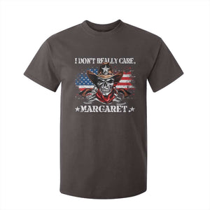 Vice President Jd Vance T Shirt For Kid Cowboy Skull American Flag I Don't Really Care Margaret TS10 Dark Chocolate Print Your Wear