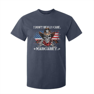 Vice President Jd Vance T Shirt For Kid Cowboy Skull American Flag I Don't Really Care Margaret TS10 Navy Print Your Wear