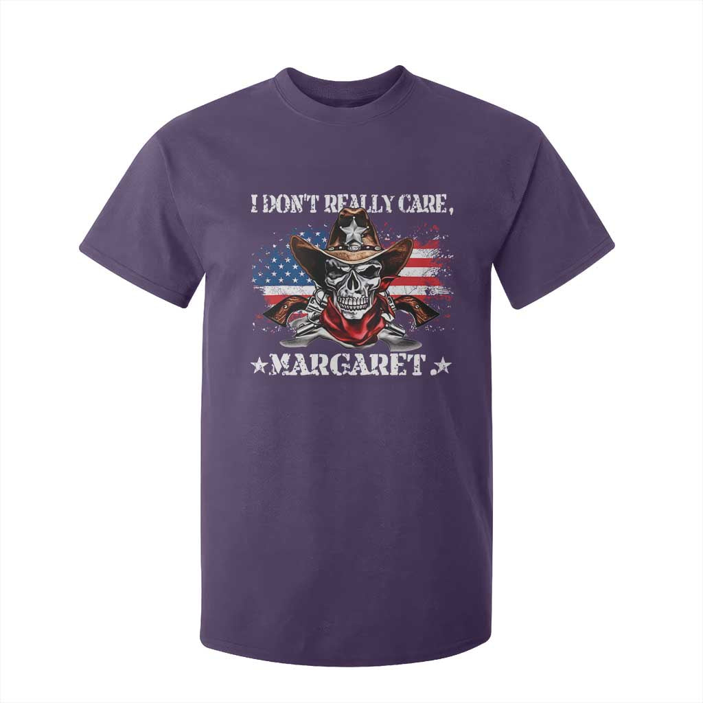 Vice President Jd Vance T Shirt For Kid Cowboy Skull American Flag I Don't Really Care Margaret TS10 Purple Print Your Wear