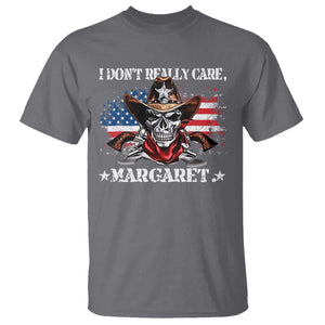 Vice President Jd Vance T Shirt Cowboy Skull American Flag I Don't Really Care Margaret TS10 Charcoal Print Your Wear