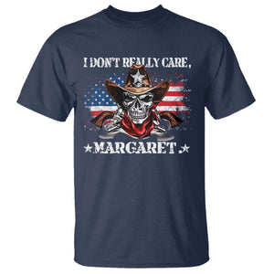 Vice President Jd Vance T Shirt Cowboy Skull American Flag I Don't Really Care Margaret TS10 Navy Print Your Wear