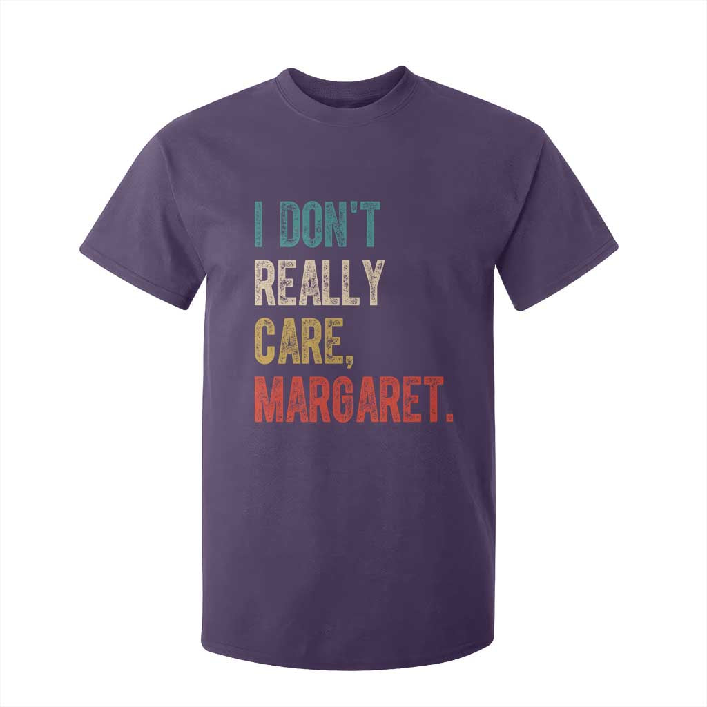 Retro I Don't Really Care Margaret Vice President Jd Vance T Shirt For Kid TS10 Purple Print Your Wear