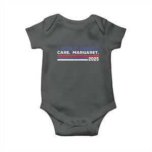 I Don't Really Care Margaret Vice President Jd Vance Baby Onesie TS10 Dark Heather Print Your Wear