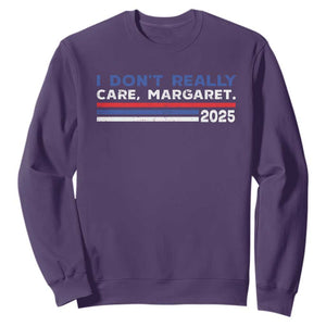 I Don't Really Care Margaret Vice President Jd Vance Sweatshirt TS10 Purple Print Your Wear