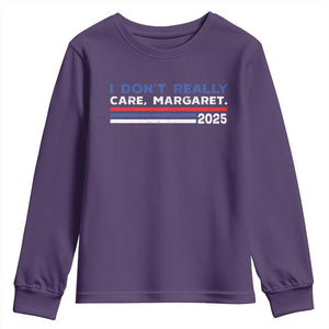 I Don't Really Care Margaret Vice President Jd Vance Youth Sweatshirt TS10 Purple Print Your Wear