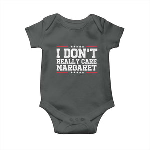 I Don't Really Care Margaret Vice President Jd Vance Baby Onesie Trending Republican TS10 Dark Heather Print Your Wear