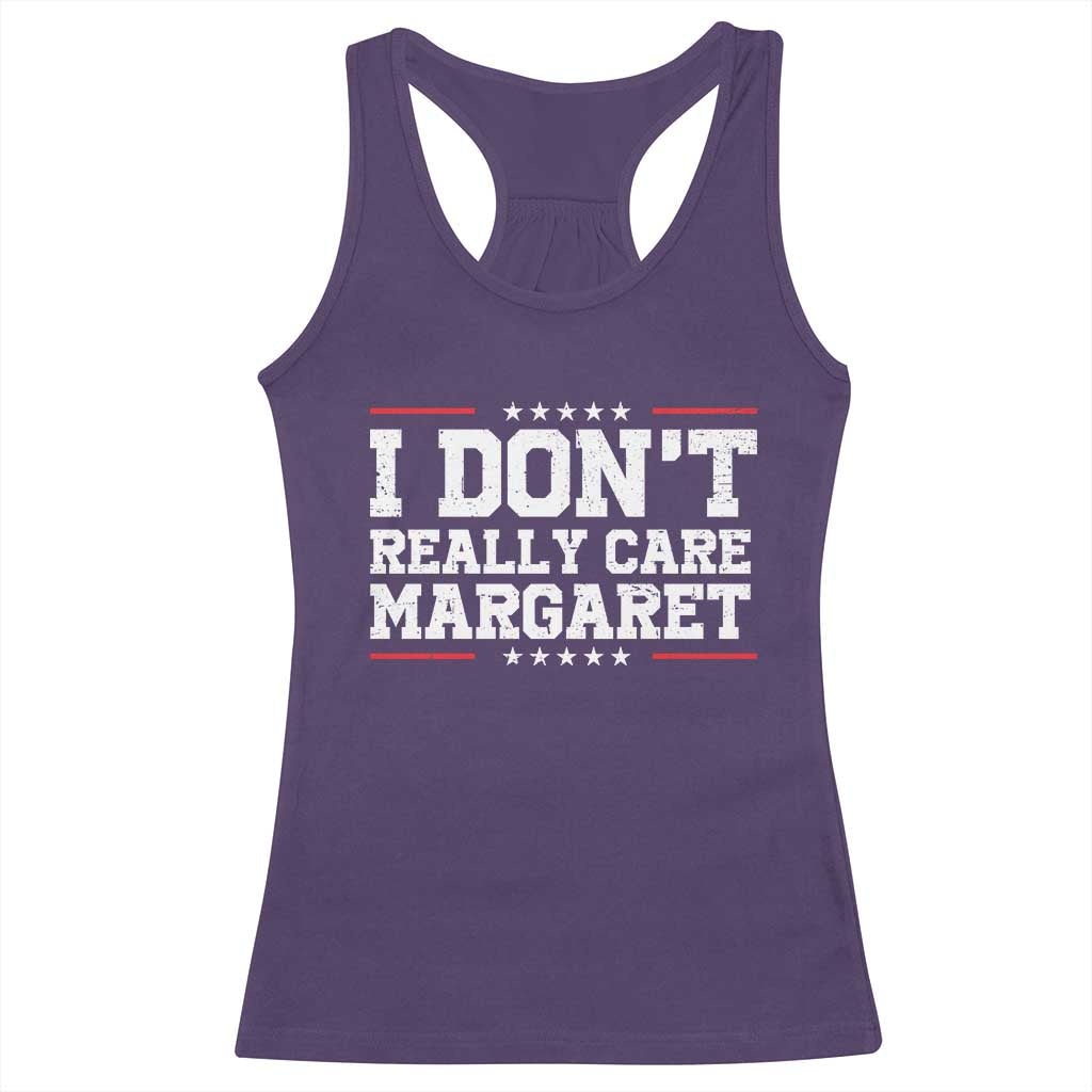 I Don't Really Care Margaret Vice President Jd Vance Racerback Tank Top Trending Republican TS10 Purple Print Your Wear