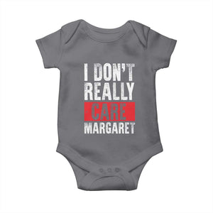 I Don't Really Care Margaret Vice President Jd Vance Meme Baby Onesie TS10 Charcoal Print Your Wear