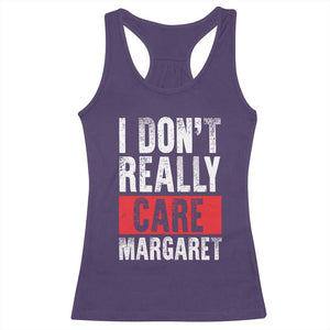 I Don't Really Care Margaret Vice President Jd Vance Meme Racerback Tank Top TS10 Purple Print Your Wear