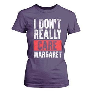 I Don't Really Care Margaret Vice President Jd Vance Meme T Shirt For Women TS10 Purple Print Your Wear